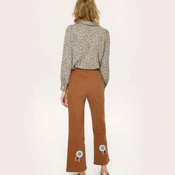 Cider Floral Button Down Blouse Size XS - Picture 3 of 9